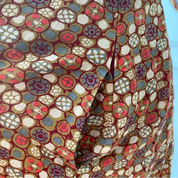 Anthropologie Small Retro Dress Boho Fall Cotton 50s style Edme & Esyllte Art - Picture 17 of 17